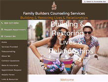 Tablet Screenshot of familybuilderscounseling.com